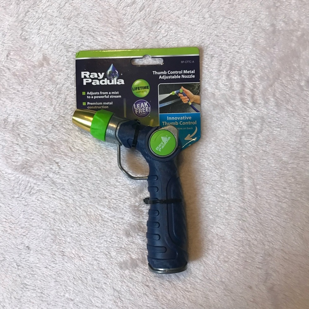 Ray Padula Metal Thumb Control Nozzle Adjustable Spay Leakproof And Weatherproof - Picture 11 of 12